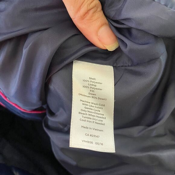 Talbots Womens Vest Medium Puffer Duck Down Insulated Warm Fitted Pockets - Picture 6 of 6